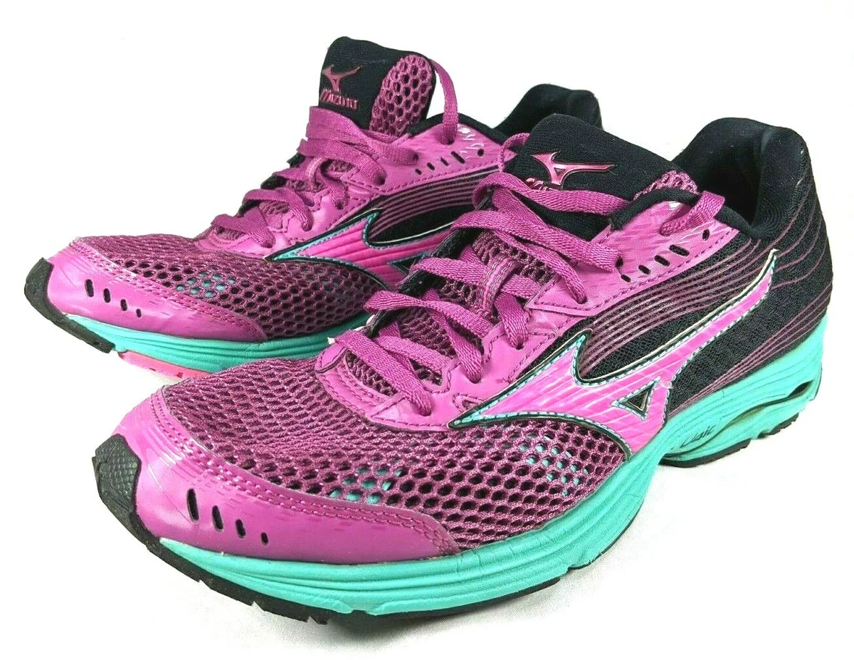 Mizuno Wave Sayonara 3 Womens 9.5 Wild Aster Electric Running