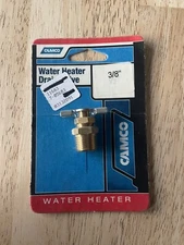 Camco 11683 3/8" NPT Male Brass Water Heater Drain Valve- Ships Free