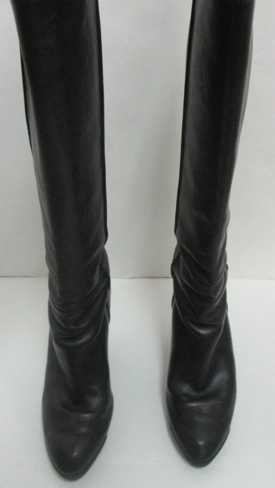 TODS black leather boots sz 37 - Image 2 of 4