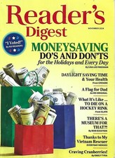 NOVEMBER 2024 READER'S DIGEST MONEYSAVING DO'S DON'T'S DAYLIGHT SAVINGS TIME