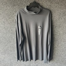 Roundtree  Yorke Sweater Mens 2XL XXL Grey Mock Turtleneck Pullover Sweatshirt