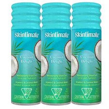 Lot of 3 Skintimate Coconut Delight Moisturizing Shave Gel for Women 7 Oz Each