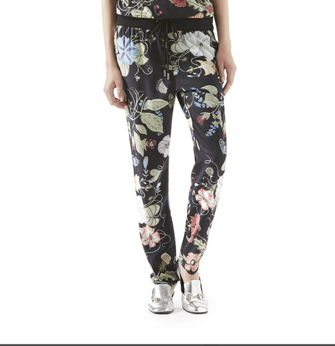 GUCCI Yellow Floral Silk Pant by Kris 