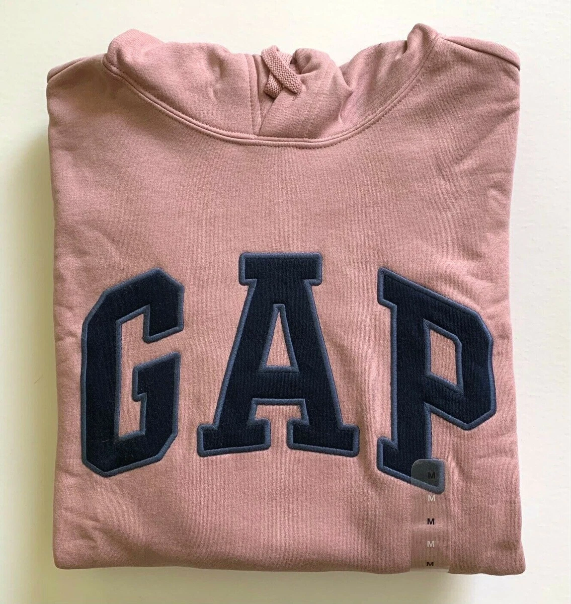 Brown graphic hoodie from Gap. Red lettering and red - Depop