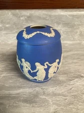 VINTAGE COPELAND SPODE JASPERWARE HAIR RECEIVER