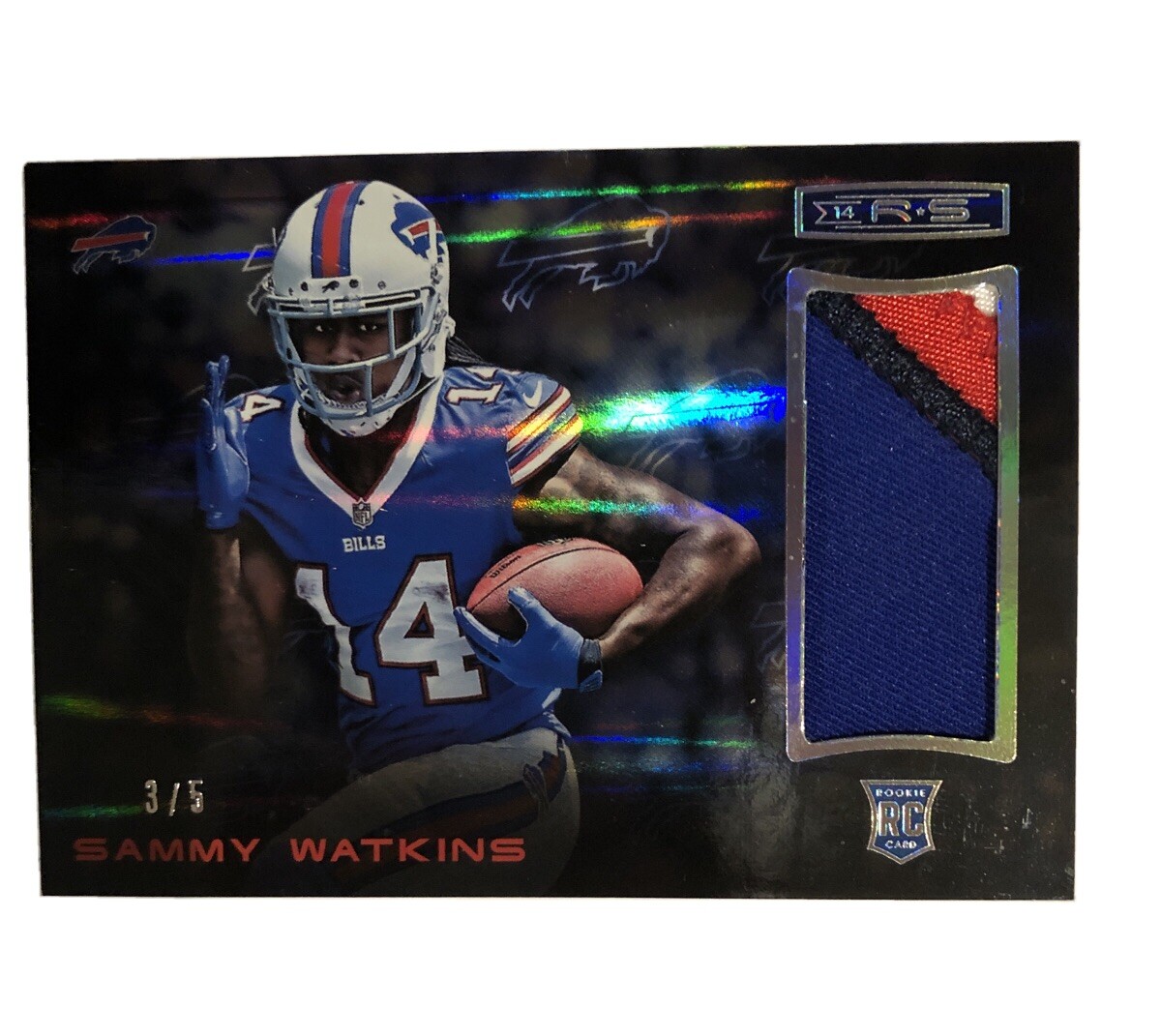 2014 Panini Rookies And Stars SAMMY WATKINS ROOKIE CARD PATCH 🔥 HOT 35  3/5