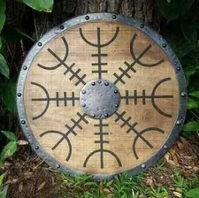 Christmas Armory Replicas Wooden Medieval Viking Bjorn Norman Combat Shield