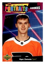 2020-21 Upper Deck UD Portraits Egor Zamula Philadelphia Flyers #P-57