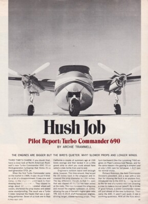 Aero Commander 690 Report 1/20/2024n