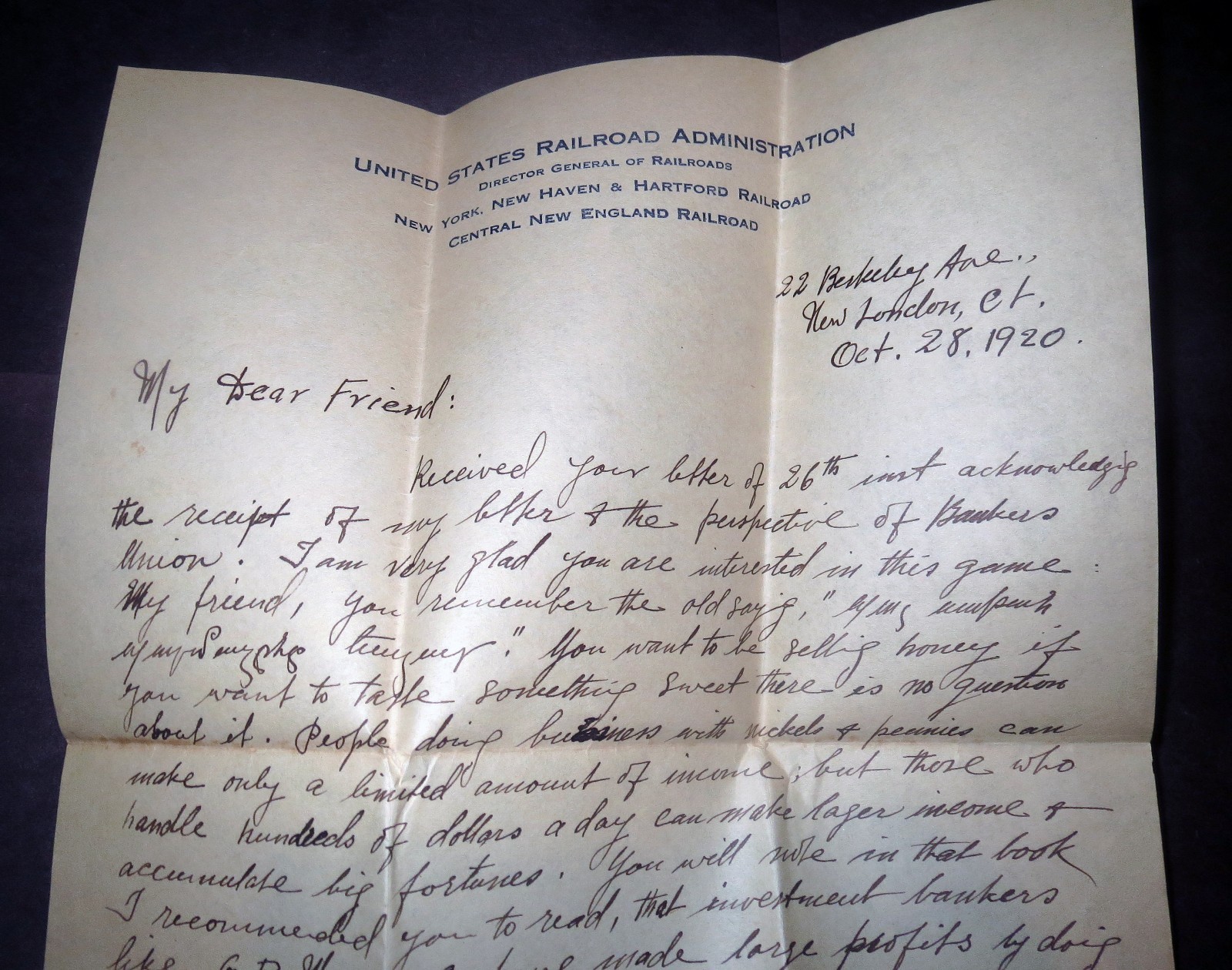 Railroad Script Antique US Railroad Train DOCUMENT LOT - DIRECTOR GENERAL OF RAILROADS ...