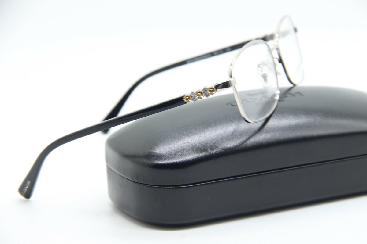 ?️ New Coach HC5083B 9015 Eyeglasses - Silver/Black Frame Coach Eyeglasses HC 5065 9017 Dark Silver/black Square Metal  main image 4