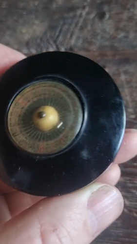 Rare funny Old Argentine Bakelite Powder Box game & roulette free shipping - Video 1 of 1