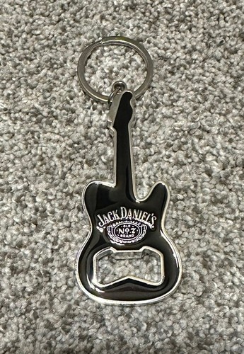 JACK DANIELS GITARRE SCHLÜSSELANHÄNGER FLASCHENÖFFNER METALL EMAILLIERT GITARRE SCHLÜSSELRING NEU!