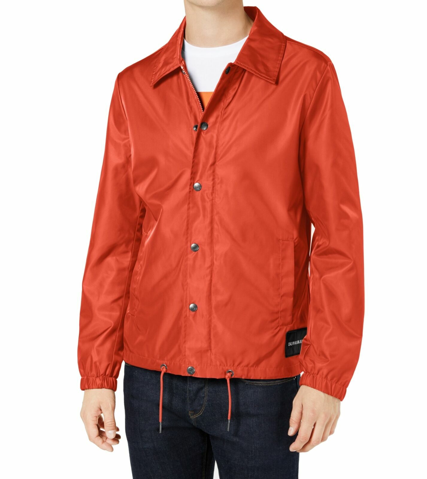 Мужская куртка Calvin Klein Jeans с монограммой Coaches тыквенно-красного цвета Размер XXL 148 долларов США 14990₽