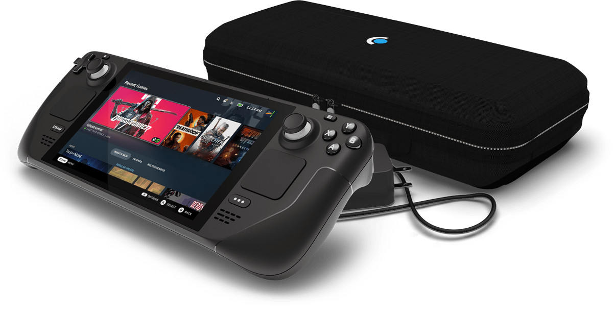 Steam Deck LCD 64 GB Handheld Spielkonsole inkl. Tragetasche 