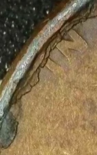 2005 D 1c Lincoln Cent Error Coin Major Laminated Planchet 