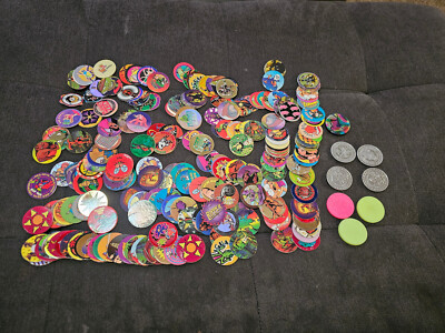 HUGE LOT OF 240+  Wild KAPS Caps Pogs. 8 Slammers Milk Caps. different sets.