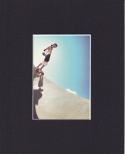 8X10  Matted Postcard Picture 1970s Skateboarding, Hugh Holland: Riding Tall