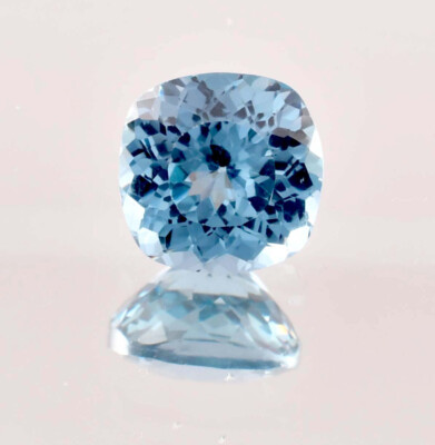 AAA+ Flawless 15 x 15 mm Natural Blue Tourmaline (GIT Certified) Loose Gemstone