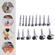 15PCS Professional Wood Forstner Drill Bit Set Metric 10-50mm High Carbon Steel