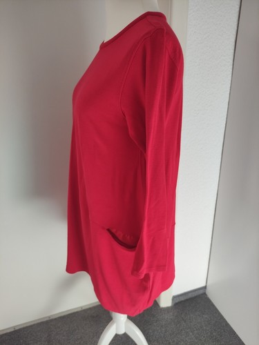 Pullover Longpullover Kassak Oberteil Damen Größe 3 Rot Langarm M.P.style - Bild 6 von 7