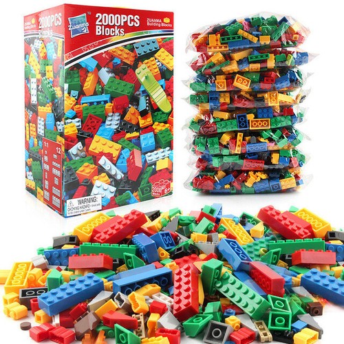 Creative Building Blocks 2000 pcs Mega Bloks Bricks Coloured Educational Toy New