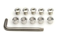 Vuelta TORX Alloy Chainring Bolt Set 8mm Double Silver