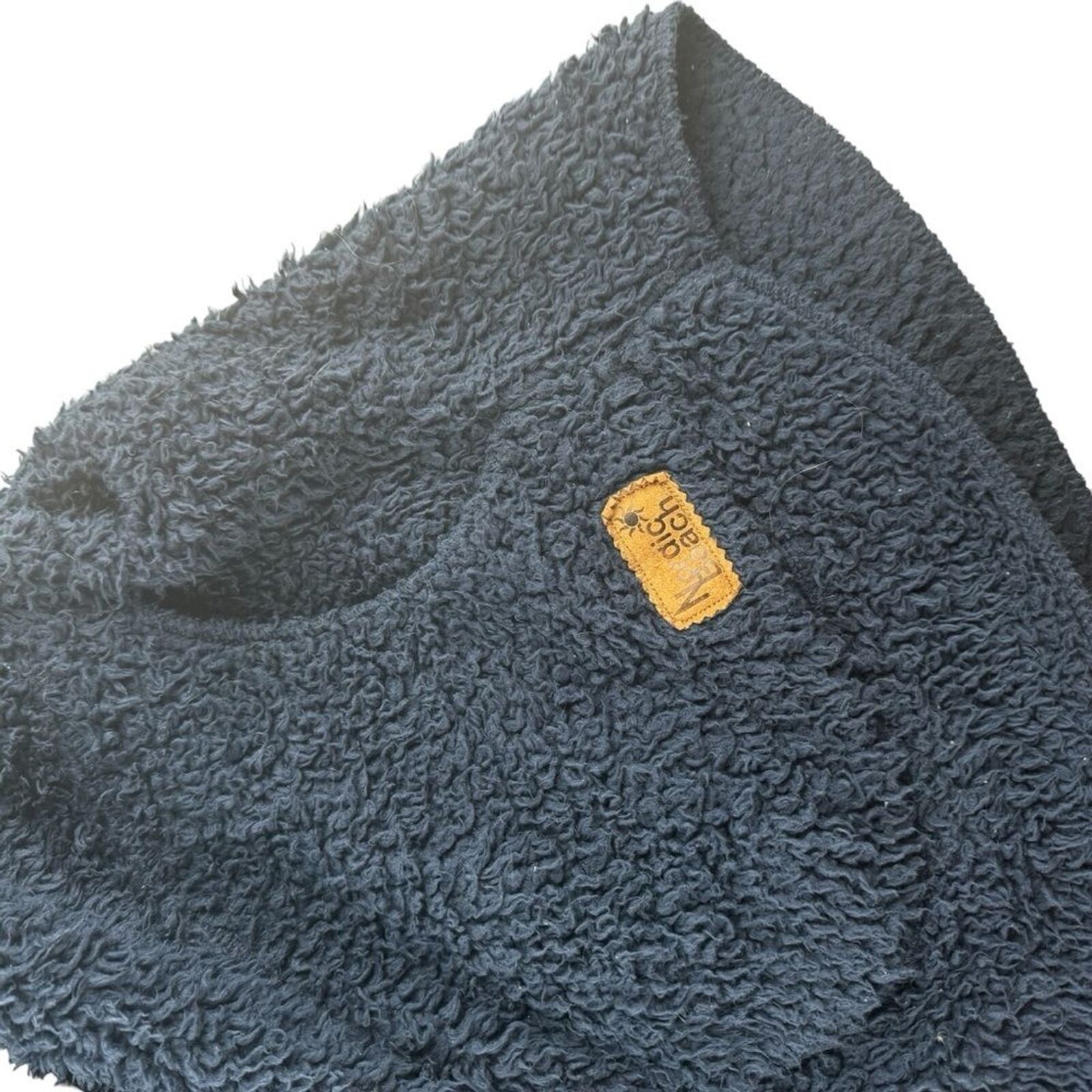 Nordic Beach navy fuzzy jacket sweater wrap hoode… - image 12