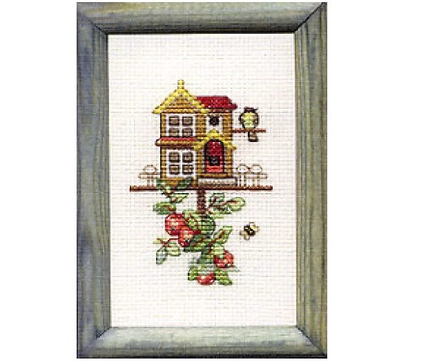 BIRDHOUSE - SUMMER - Counted x stitch kit - Permin brand - (13-2131/81)(1593)