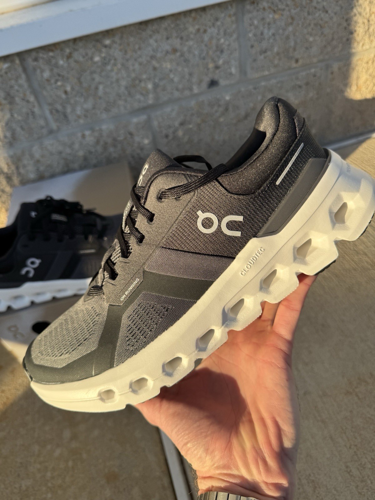 Size 8 - ON Cloudrunner 2 Eclipse Black Swipe For… - image 2