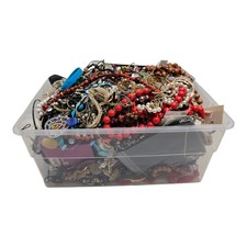 Costume Jewelry Mixed Lot 16.07 Lb Necklace Bracelet Broken Pieces Parts Crafts