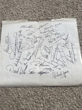 A Full Team Chealsea Signed Poster From 1970-1971 In Good Condition