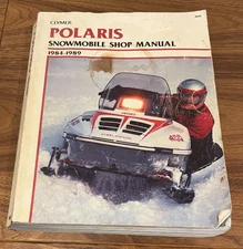 Clymer POLARIS Snowmobile Shop Manual Book 1984-1989 S832