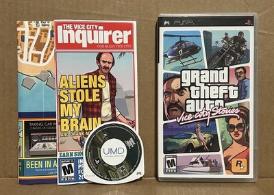 GTA Grand Theft Auto: Vice City Stories, CIB and Tested (Sony PSP 2006) w/ Map