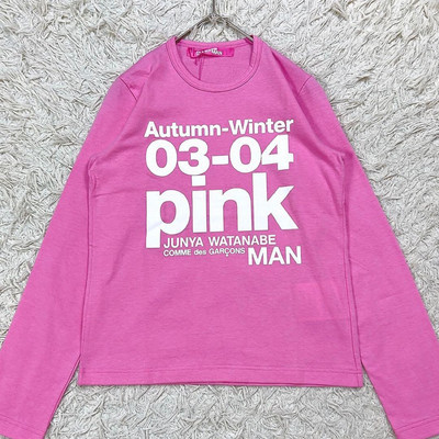 JUNYA WATANABE COMME des GARCONS Ladies Man Pink Long T JUNYA WATANABE COMME des GARCONS Ladies Man Pink Long T