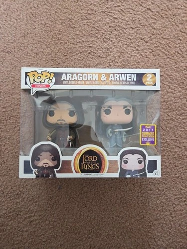 Funko Pop! Vinyl: The Lord of the Rings - LOTR/Hobbit - 2 Pack - Aragorn & Arwen