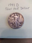 1941-D Liberty Walking Half Dollar 90% Silver Coin, 50C