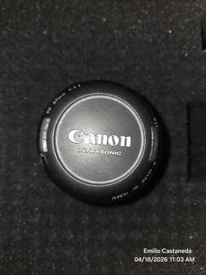Canon EF 50mm Camera Lens 1:1.8 Made In Japan Excellent Condition W/ Caps
