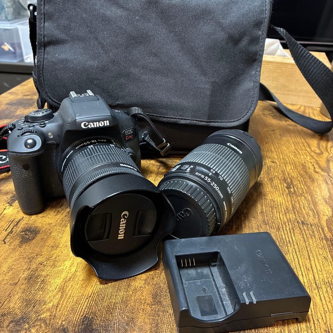 EOS Canon Kiss 18-55mm X8i EFS 55-250mm EF-S with Camera x8i 0