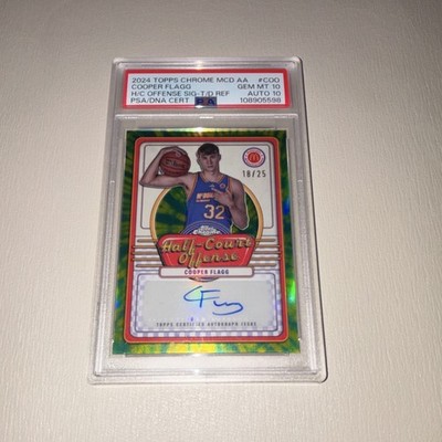 Topps 2024 Chrome McD AA Cooper Flagg Half-Court Offense IML-COO /25 PSA 10