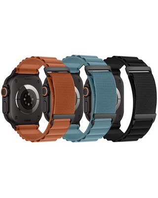 Apple Watch Band Alpine Loop 44/45/46/49/42mm Black Terra Cotta Blue Compatible
