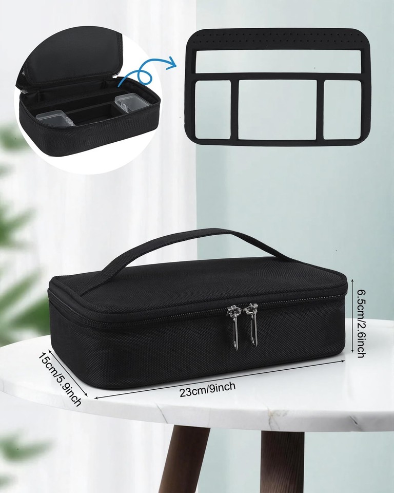 Nail Drill Bag Nail Drill Bits Holder Bag Electric Nail Machine Kit ...