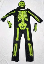 Glow-in-the-Dark Skeleton Kids Costume M 8-10