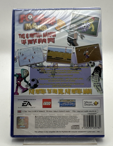 PS2 Football Mania (Lego) Reino Unido Pal, (2002) Nuevo Sony Sellado de Fábrica - Imagen 2 de 9