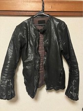 black leather zipper jacket