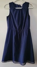 J.CREW Sleeveless Dress Size 2, Navy, Mesh Overlay Cocktail School Wedding Guest