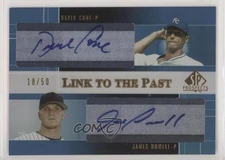 2004 SP Prospects Link to the Past /50 David Cone James Howell #LP-CH Auto