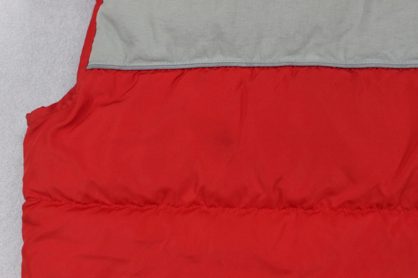 SACAI X NIKE Scaldamuscoli Nike vintage piumino donna taglia 6 rosso Y2K Swoosh full zip retrò