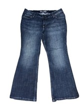 Wrangler Boot Cut Stretch Jeans Women's Plus Sz 20W x 30" Dark Blue Western   