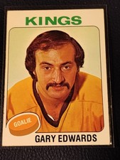 1975-76 Topps Hockey - #105 Gary Edwards - Los Angeles Kings VG-EX Condition 